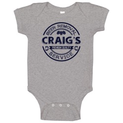Craig's Beer Removal Service Personalized Party Baby One Piece Craig's Beer Removal Service Personalized Party Baby One Piece