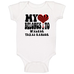 My Heart Belongs To Walker Texas Ranger Tv Baby One Piece My Heart Belongs To Walker Texas Ranger Tv Baby One Piece