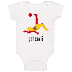Xavi Spain Mf Got Baby One Piece Soccer World Cup Baby One Piece
