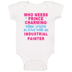 In Love With An Industrial Painters Cute Occupation Baby One Piece In Love With An Industrial Painters Cute Occupation Baby One Piece