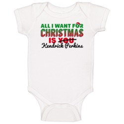 Kendrick Perkins All I Want For Christmas Boston Basketball Baby One P Kendrick Perkins All I Want For Christmas Boston Basketball Baby One P