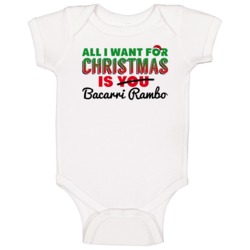 All I Want For Christmas Is Bacarri Rambo Buffalo Football Fan Baby On All I Want For Christmas Is Bacarri Rambo Buffalo Football Fan Baby On