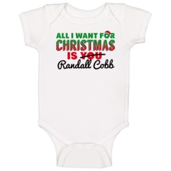 All I Want For Christmas Is Randall Cobb Green Bay Football Fan Baby O All I Want For Christmas Is Randall Cobb Green Bay Football Fan Baby O
