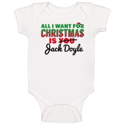 All I Want For Christmas Is Jack Doyle Indianapolis Football Fan Baby All I Want For Christmas Is Jack Doyle Indianapolis Football Fan Baby