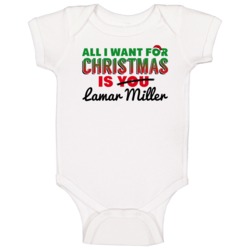 All I Want For Christmas Is Lamar Miller Miami Football Fan Baby One P All I Want For Christmas Is Lamar Miller Miami Football Fan Baby One P