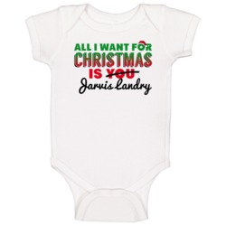 All I Want For Christmas Is Jarvis Landry Miami Football Fan Baby One All I Want For Christmas Is Jarvis Landry Miami Football Fan Baby One