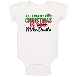 All I Want For Christmas Is Mike Devito Kansas City Football Fan Baby All I Want For Christmas Is Mike Devito Kansas City Football Fan Baby