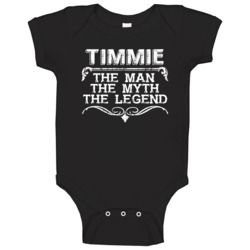 Timmie Man Myth Legend Vintage Grunge Style Cool Name Baby One Piece Timmie Man Myth Legend Vintage Grunge Style Cool Name Baby One Piece
