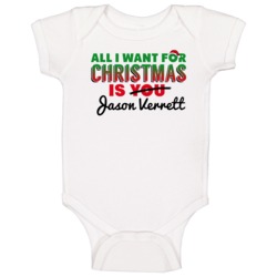 All I Want For Christmas Is Jason Verrett San Diego Football Fan Baby All I Want For Christmas Is Jason Verrett San Diego Football Fan Baby