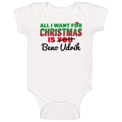 Beno Udrih All I Want For Christmas Milwaukee Basketball Baby One Piec Beno Udrih All I Want For Christmas Milwaukee Basketball Baby One Piec