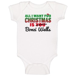 Bonzi Wells All I Want For Christmas New Orleans Basketball Baby One P Bonzi Wells All I Want For Christmas New Orleans Basketball Baby One P