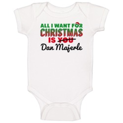 Dan Majerle All I Want For Christmas Phoenix Basketball Baby One Piece Dan Majerle All I Want For Christmas Phoenix Basketball Baby One Piece