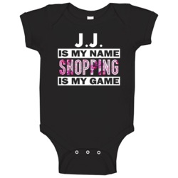 Jj Is My Name Shopping My Game Cool Hobby Baby One Piece Jj Is My Name Shopping My Game Cool Hobby Baby One Piece