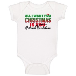 All I Want For Christmas Is Patrick Bordeleau Colorado Hockey Fan Baby All I Want For Christmas Is Patrick Bordeleau Colorado Hockey Fan Baby