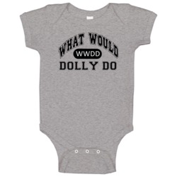 What Would Dolly Do Spy Popular Tv Show Baby One Piece