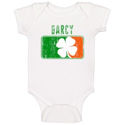 Darcy Distressed St Patricks Day Last Name Baby One Piece Darcy Distressed St Patricks Day Last Name Baby One Piece