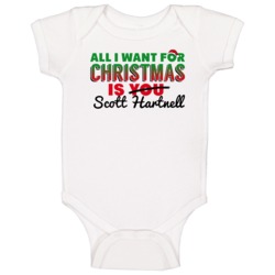 All I Want For Christmas Is Scott Hartnell Nashville Hockey Fan Baby O All I Want For Christmas Is Scott Hartnell Nashville Hockey Fan Baby O