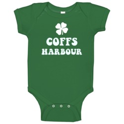 Coffs Harbour Australia Irish Clover Cool City Baby One Piece Coffs Harbour Australia Irish Clover Cool City Baby One Piece