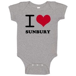 I Heart Sunbury Australia Heart Love City Cool Baby One Piece I Heart Sunbury Australia Heart Love City Cool Baby One Piece
