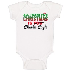 All I Want For Christmas Is Charlie Coyle Minnesota Hockey Fan Baby On All I Want For Christmas Is Charlie Coyle Minnesota Hockey Fan Baby On