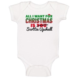 All I Want For Christmas Is Scottie Upshall Nashville Hockey Fan Baby All I Want For Christmas Is Scottie Upshall Nashville Hockey Fan Baby