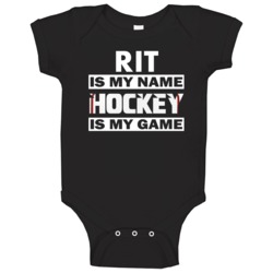 Rit Is My Name Hockey My Game Cool Sports Baby One Piece Rit Is My Name Hockey My Game Cool Sports Baby One Piece