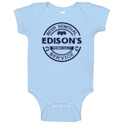 Edison's Beer Removal Service Personalized Party Baby One Piece Edison's Beer Removal Service Personalized Party Baby One Piece