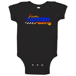Tanner Team Racing Personalized Racing Cool Baby One Piece Tanner Team Racing Personalized Racing Cool Baby One Piece