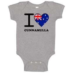 I Love Cunnamulla Australia Heart Flag Cool Baby One Piece I Love Cunnamulla Australia Heart Flag Cool Baby One Piece