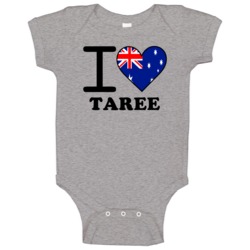 I Love Taree Australia Heart Flag Cool Baby One Piece I Love Taree Australia Heart Flag Cool Baby One Piece