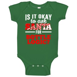 Ask Santa For Bottle Logic Christmas Wishlist Party Gift Baby One Piec Ask Santa For Bottle Logic Christmas Wishlist Party Gift Baby One Piec