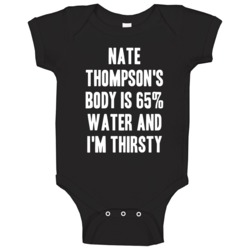 Nate Thompson Body Is Water Thirsty Love Boston Hockey Player Fan Baby Nate Thompson Body Is Water Thirsty Love Boston Hockey Player Fan Baby