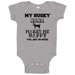 Nana Husky I Care About My Dog Funny Best Friend Lover Baby One Piece Nana Husky I Care About My Dog Funny Best Friend Lover Baby One Piece