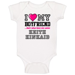 Love My Boyfriend Keith Kinkaid New Jersey Hockey Player Fan Baby One Love My Boyfriend Keith Kinkaid New Jersey Hockey Player Fan Baby One