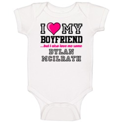 Love My Boyfriend Dylan Mcilrath New York Hockey Player Fan Baby One P Love My Boyfriend Dylan Mcilrath New York Hockey Player Fan Baby One P