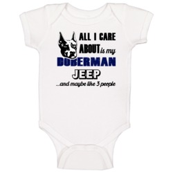 Jeep Doberman I Care About My Dog And Like Three People Lover Baby On Jeep Doberman I Care About My Dog And Like Three People Lover Baby On