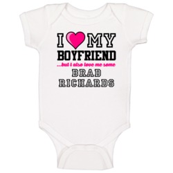 Love My Boyfriend Brad Richards Tampa Bay Hockey Player Fan Baby One P Love My Boyfriend Brad Richards Tampa Bay Hockey Player Fan Baby One P