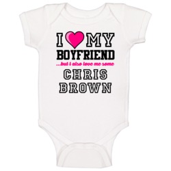 Love My Boyfriend Chris Brown Arizona Hockey Player Fan Baby One Piece Love My Boyfriend Chris Brown Arizona Hockey Player Fan Baby One Piece
