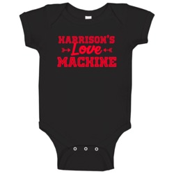 Harrison Love Machine Funny First Name Valentine Gift Baby One Piece Harrison Love Machine Funny First Name Valentine Gift Baby One Piece