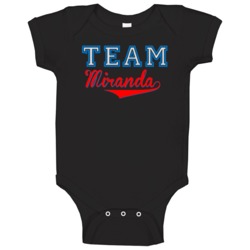 Team Miranda Custom Graphic Sports Last Name Family Reunion Baby One P Team Miranda Custom Graphic Sports Last Name Family Reunion Baby One P