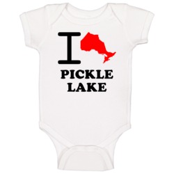 I Love Pickle Lake Ontario Heart Province Cool City Baby One Piece I Love Pickle Lake Ontario Heart Province Cool City Baby One Piece