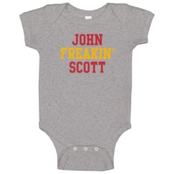 John Freakin Scott Minnesota Hockey Player Sports Fan Baby One Piece John Freakin Scott Minnesota Hockey Player Sports Fan Baby One Piece