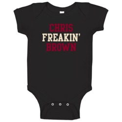 Chris Freakin Brown Arizona Hockey Player Sports Fan Baby One Piece Chris Freakin Brown Arizona Hockey Player Sports Fan Baby One Piece