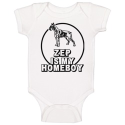 Zep Boxer Is My Homeboy Lover Pet Baby One Piece Zep Boxer Is My Homeboy Lover Pet Baby One Piece