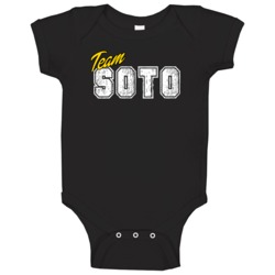 Team Soto Cool Custom Family Sports Last Name Reunion Baby One Piece Team Soto Cool Custom Family Sports Last Name Reunion Baby One Piece