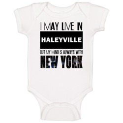 Live In Haleyville Alabama Mind In New York City Pride Baby One Piece Live In Haleyville Alabama Mind In New York City Pride Baby One Piece