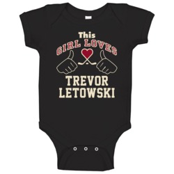 This Girl Loves Trevor Letowski Arizona Hockey Fan Sports Baby One Pie This Girl Loves Trevor Letowski Arizona Hockey Fan Sports Baby One Pie