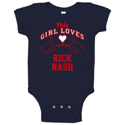 This Girl Loves Rick Nash Columbus Hockey Fan Sports Baby One Piece This Girl Loves Rick Nash Columbus Hockey Fan Sports Baby One Piece