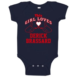 This Girl Loves Derick Brassard Columbus Hockey Fan Sports Baby One Pi This Girl Loves Derick Brassard Columbus Hockey Fan Sports Baby One Pi