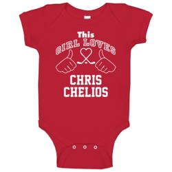 This Girl Loves Chris Chelios Detroit Hockey Fan Sports Baby One Piece This Girl Loves Chris Chelios Detroit Hockey Fan Sports Baby One Piece